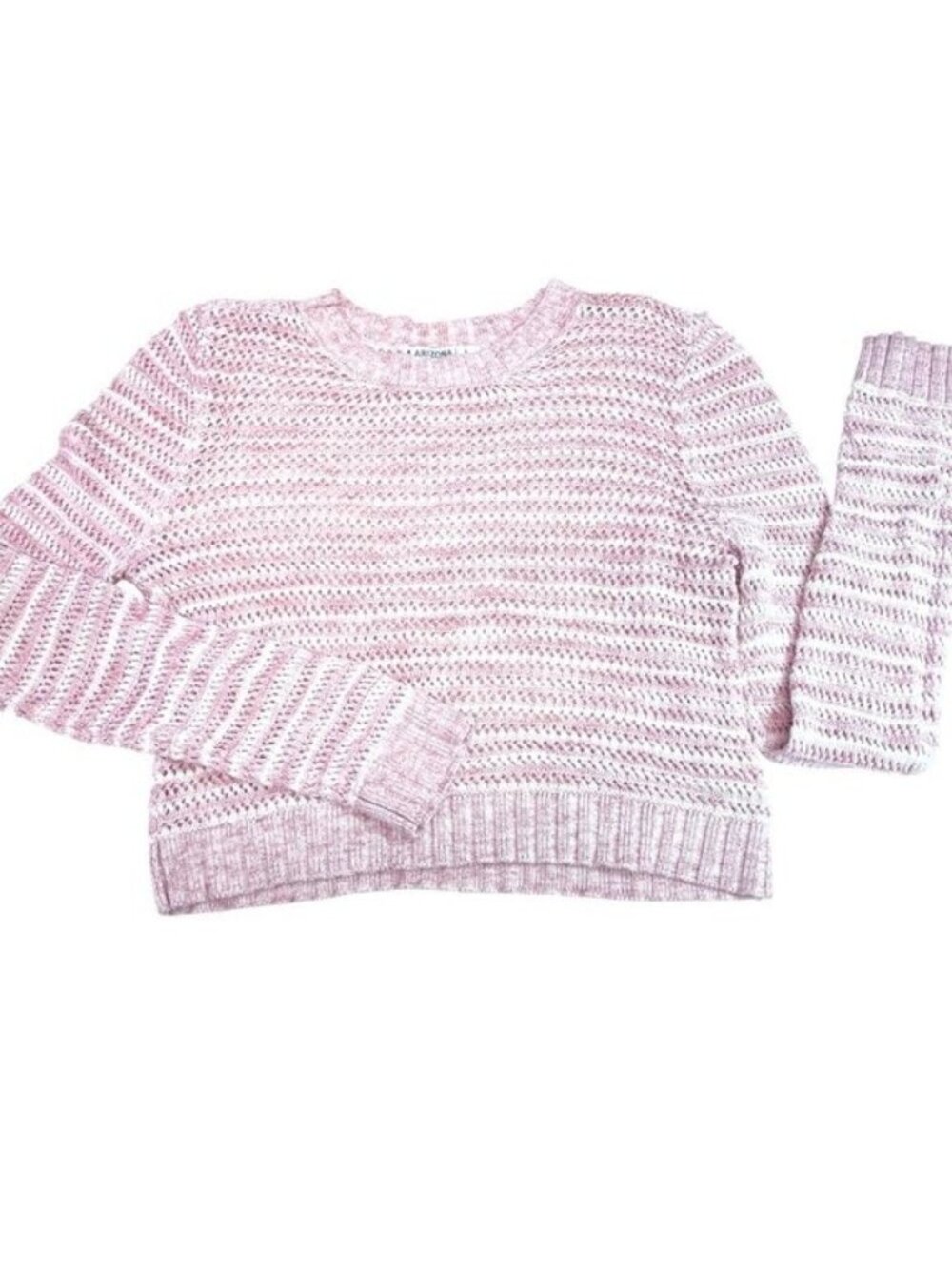 Junior Sweater, Arizona Jean Co, Size Large, pink , long sleeve